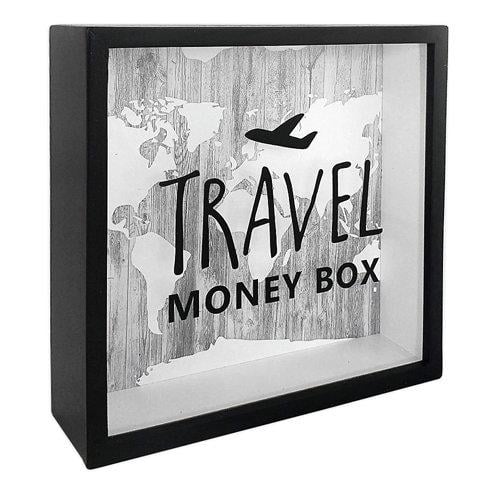 Дерев'яна скарбничка для грошей Travel money box літак (KOP_18D011)