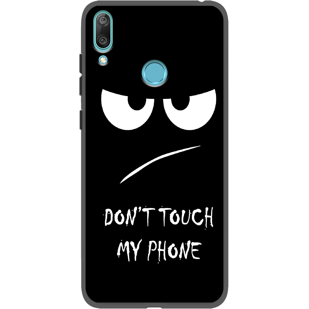 Чехол Boxface Huawei Y7 2019 Don't Touch my Phone Черный силикон (36044-up535-37011)