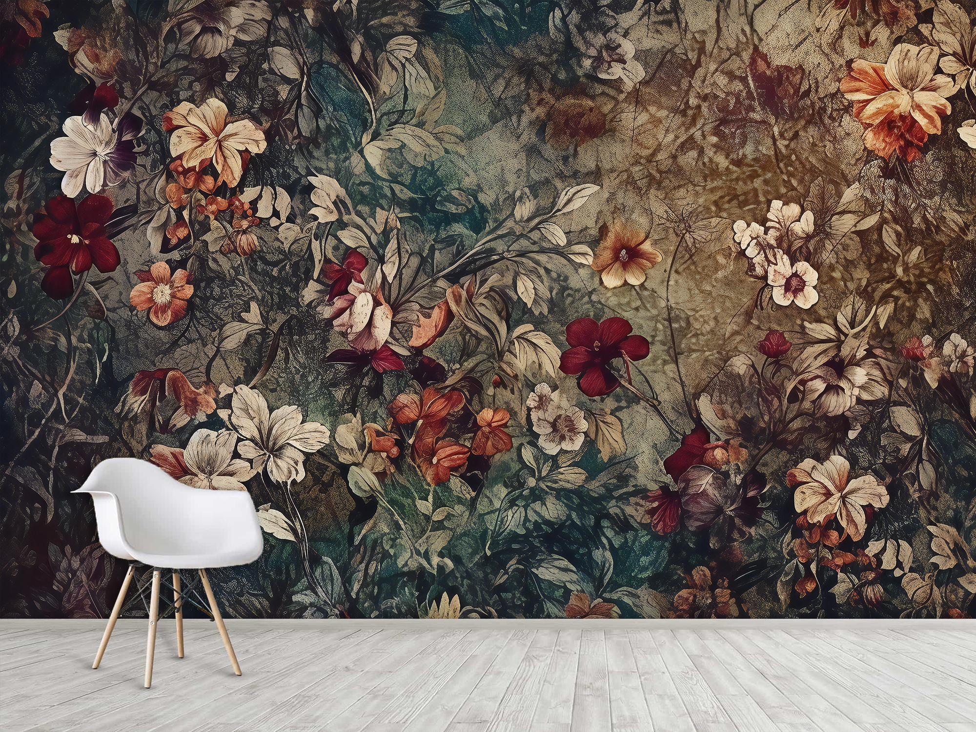 Фотообои флизелиновые Upstream Ботаническая композиция 180х120 см (VINT-011/2)