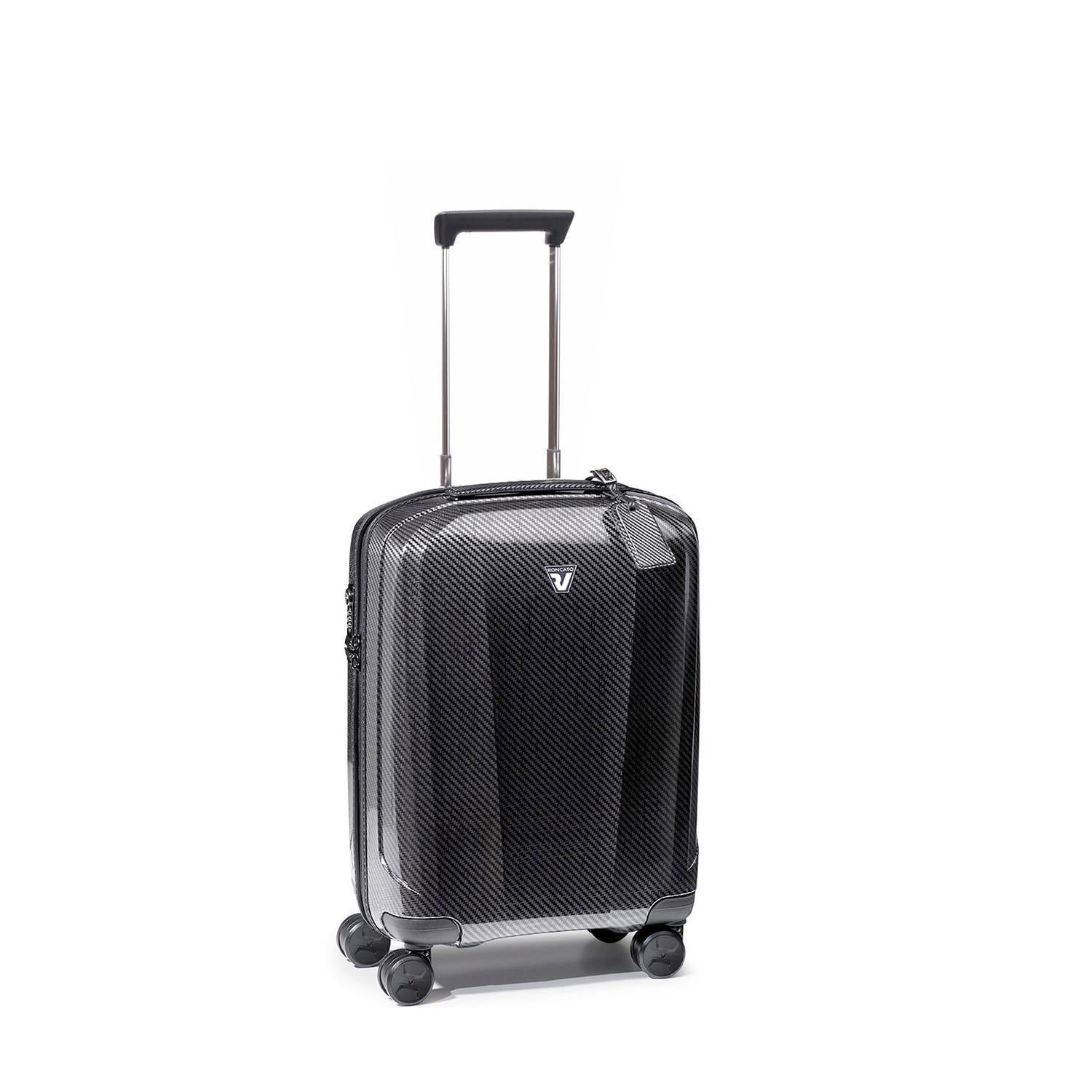 Валіза-ручна поклажа розширенням Roncato We Are Glam DELUXE 5963/0122 55х40х20/25 см 1,9 кг 40/49 л Чорний/Графітовий (31887717)