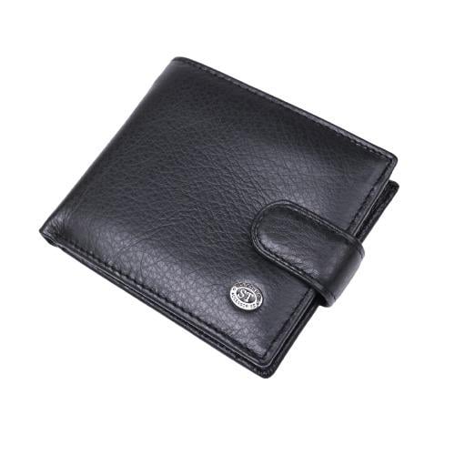Купюрник мужской кожаный ST Leather 18308 двойной сборки Черный (168-136-18308)