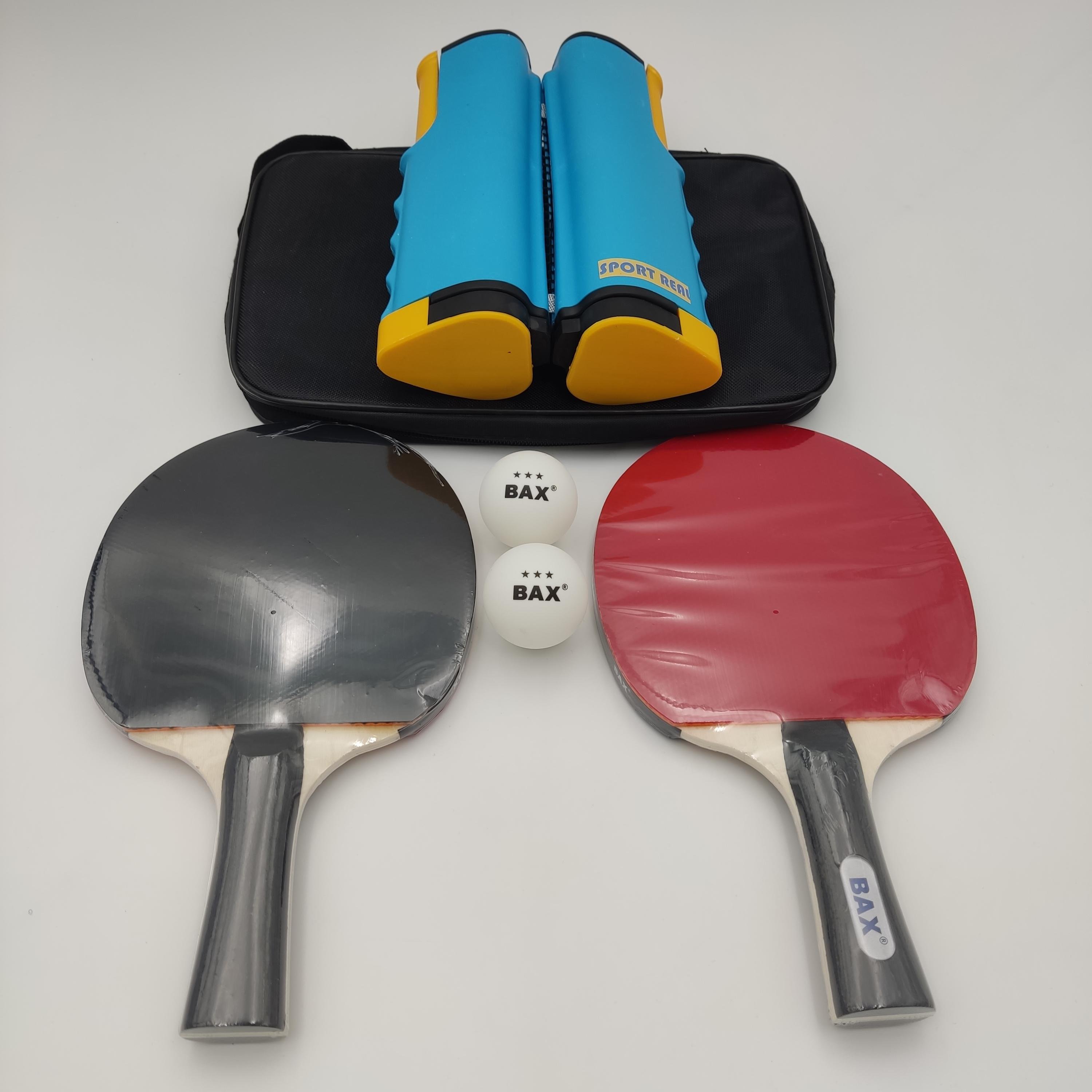 Набір ракеток для настільного тенісу Bax у чохлі з сіткою та м'ячиками 2 шт. (151304+151312)
