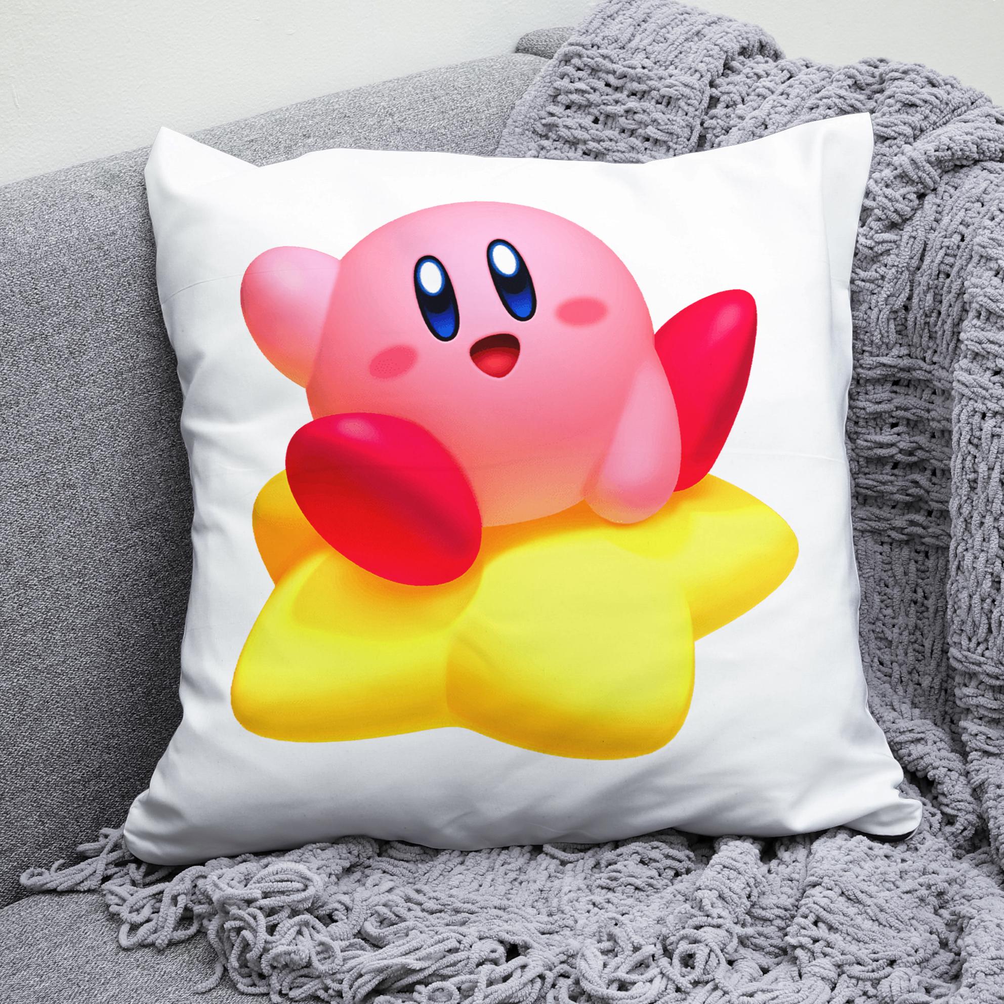 Плюшевая подушка квадрат с принтом игры Kirby Кирби