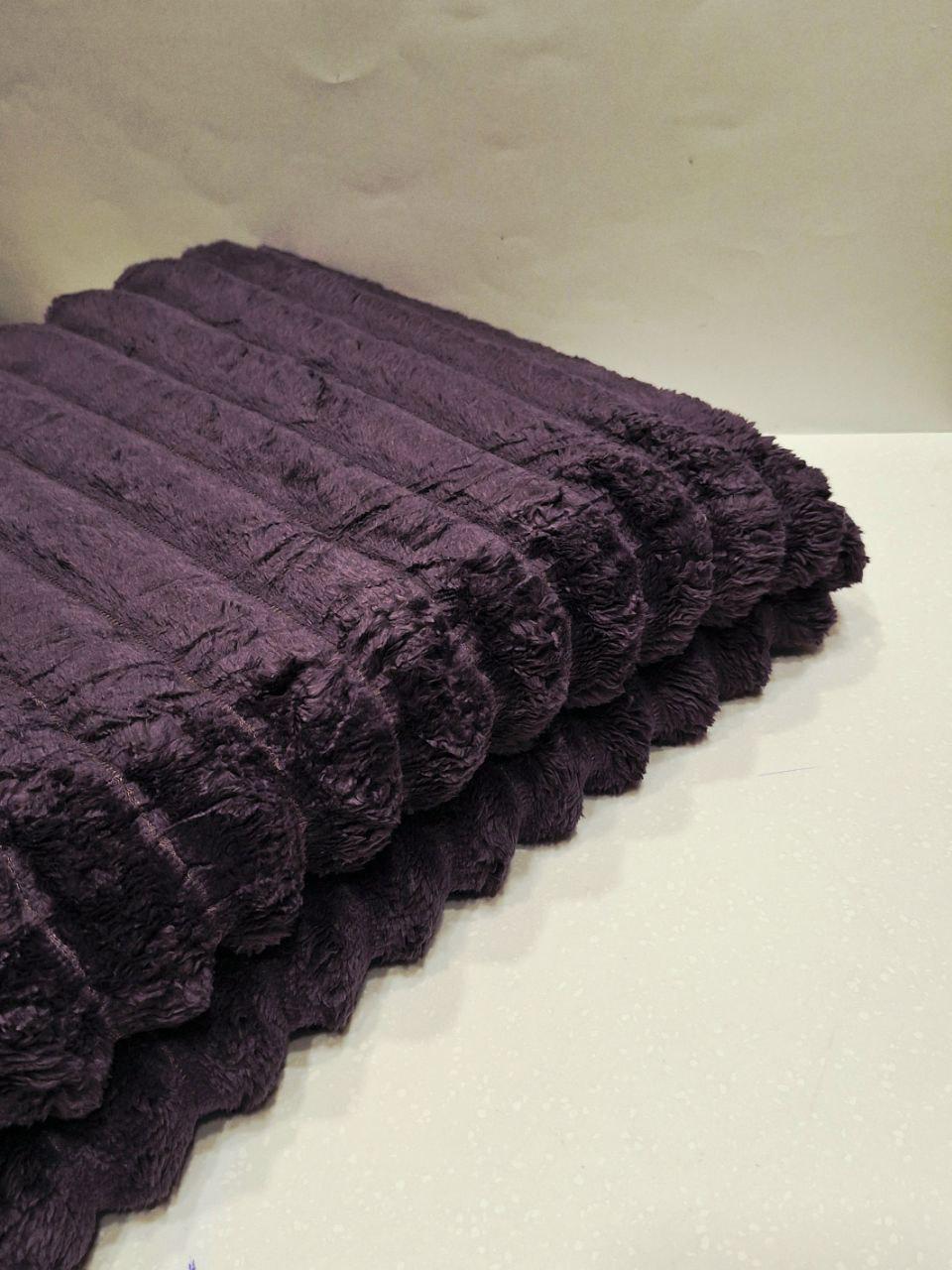 Плед флисовый Шарпей 150x200 см Баклажан (1706) - фото 2