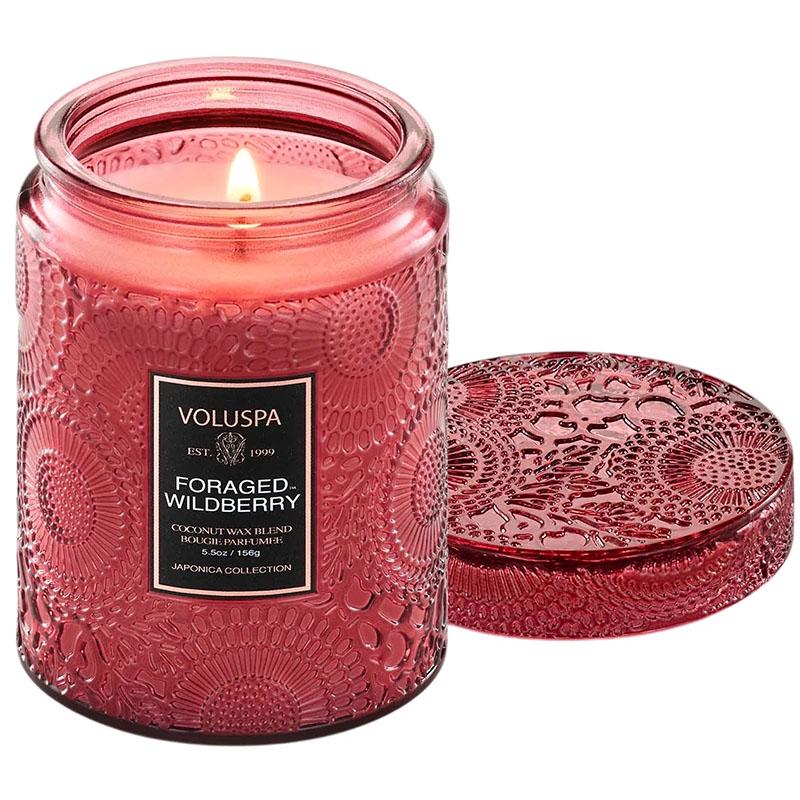 Свеча ароматическая Voluspa Japonica Foraged Wildberry 156 г стакан с крышкой (111007011)