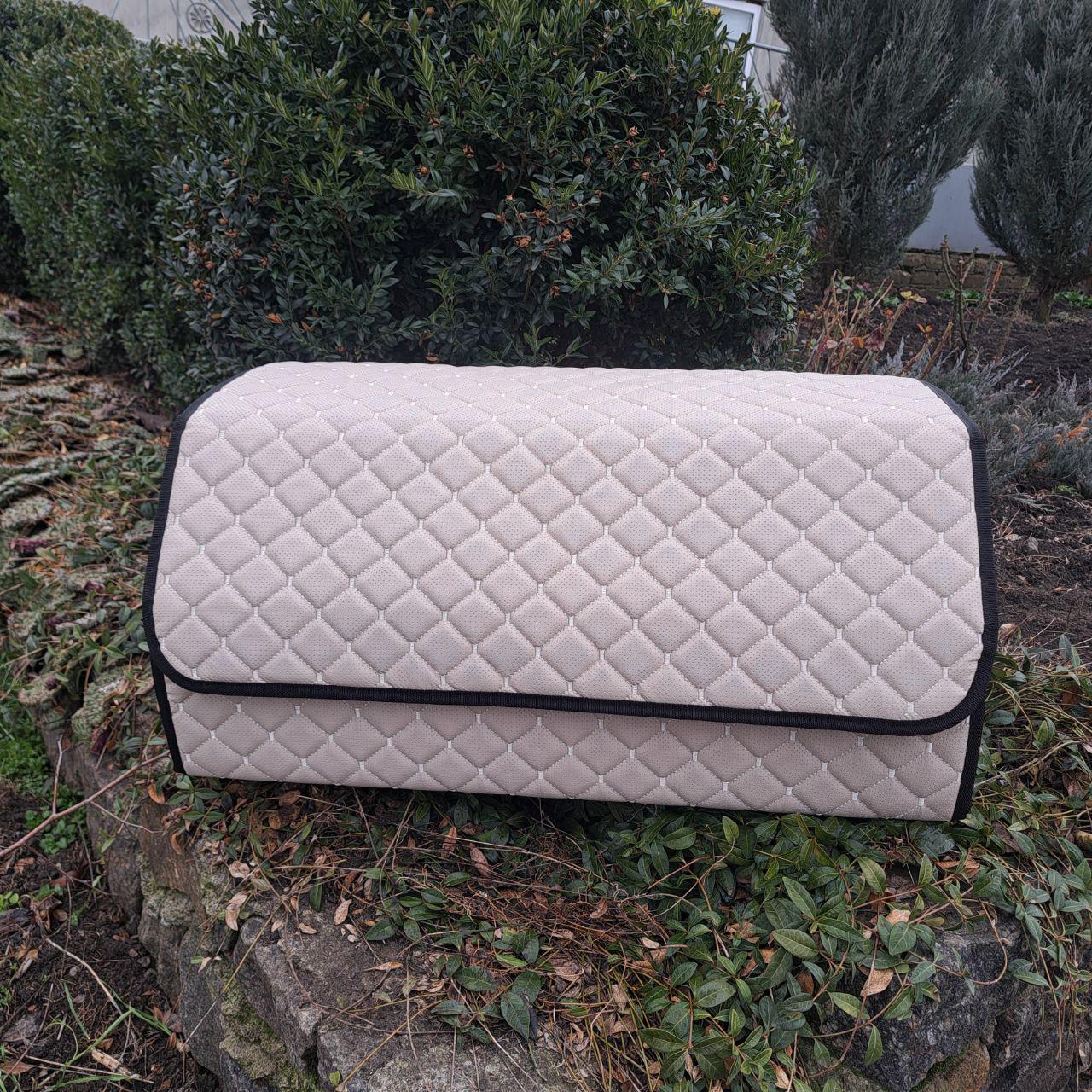 Органайзер автомобильный в багажник с перфорированной эко-кожи L 65x30x30 см Бежевый (d3bfb838) - фото 1 Органайзер автомобильный в багажник с перфорированной эко-кожи L 65x30x30 см Бежевый (d3bfb838) - фото 1