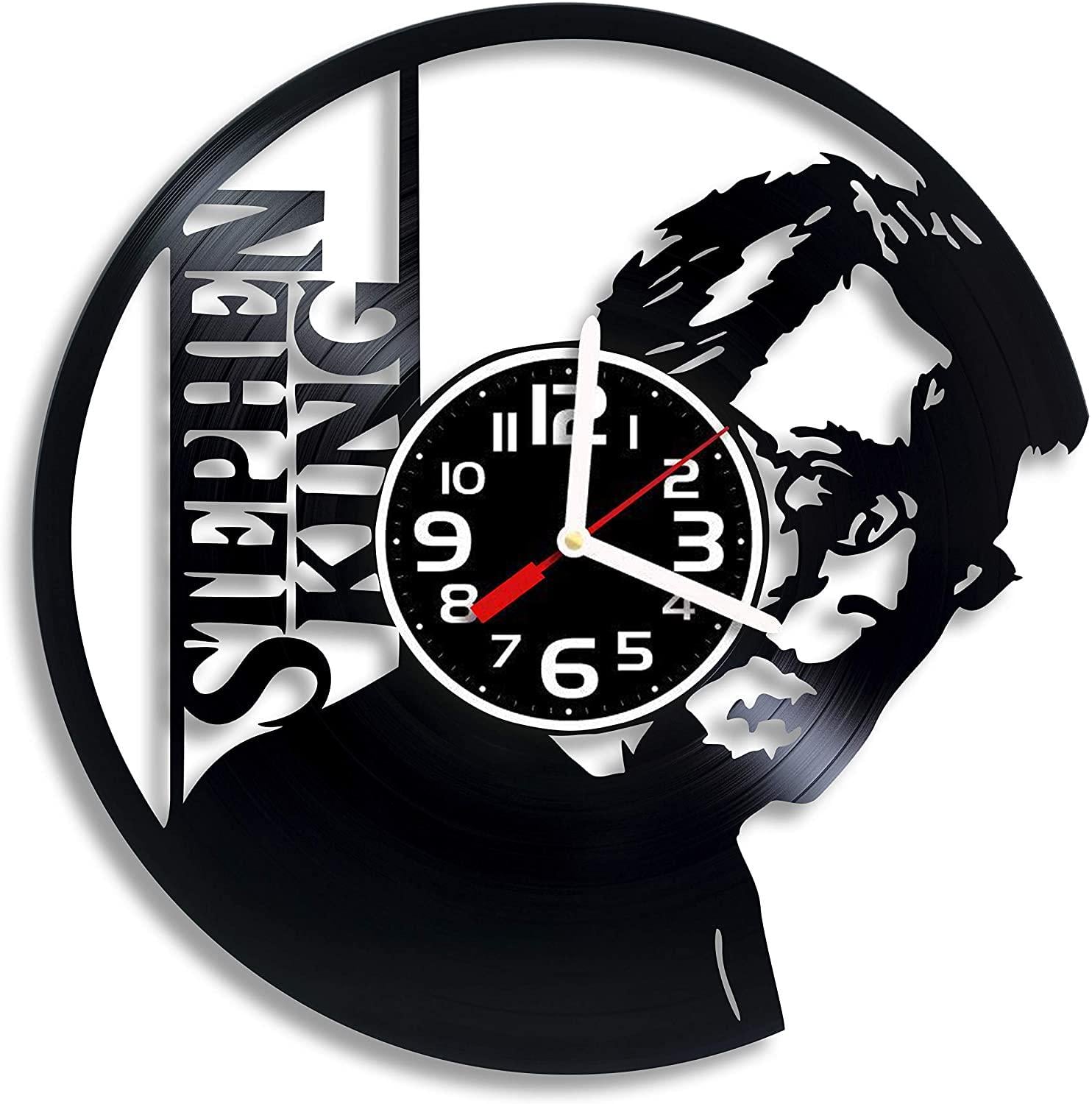 Часы настенные Стивен Кинг 2449 из виниловой пластинки