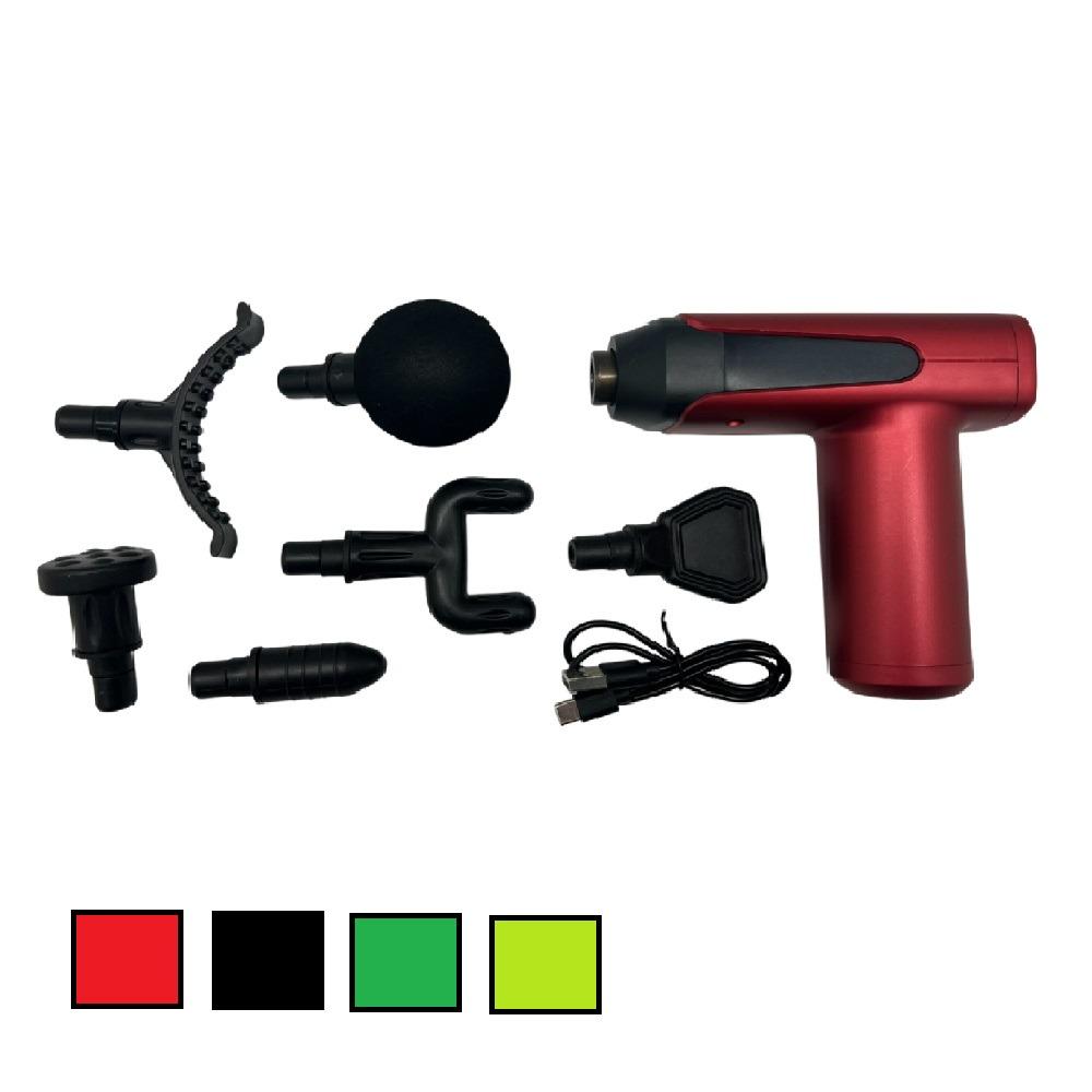 Массажер-пистолет для тела портативный R97182 6 насадок Type-C - фото 2 Массажер-пистолет для тела портативный R97182 6 насадок Type-C - фото 2