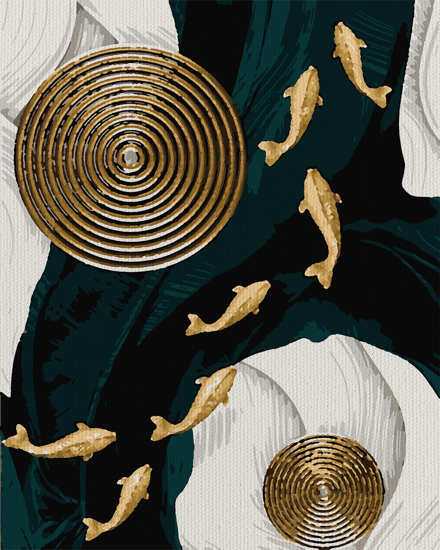 Триптих картин за номерами Create Me Гармонія простору з металізованими/золотими фарбами 40х50 см 3 шт. (СМ-0710) - фото 2 Триптих картин за номерами Create Me Гармонія простору з металізованими/золотими фарбами 40х50 см 3 шт. (СМ-0710) - фото 2