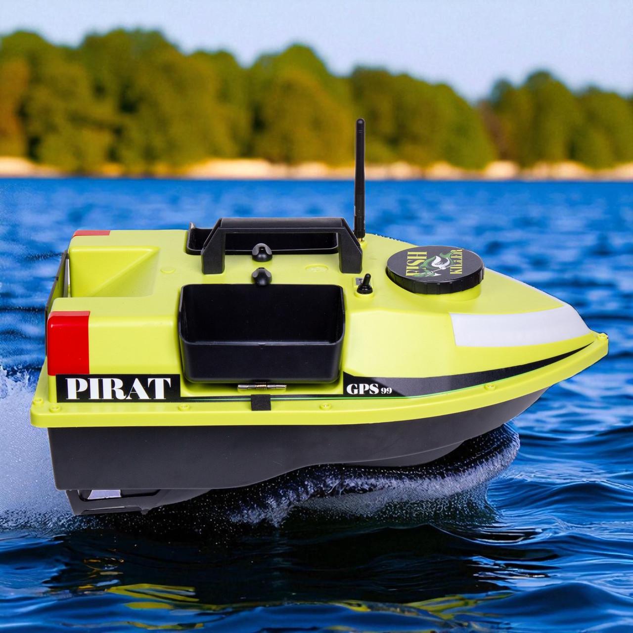 Човник для риболовлі Fish Killer Pirate з GPS 99 позицією 3 бункери до 2 кг до 600 м (2667664523) - фото 5 Човник для риболовлі Fish Killer Pirate з GPS 99 позицією 3 бункери до 2 кг до 600 м (2667664523) - фото 5