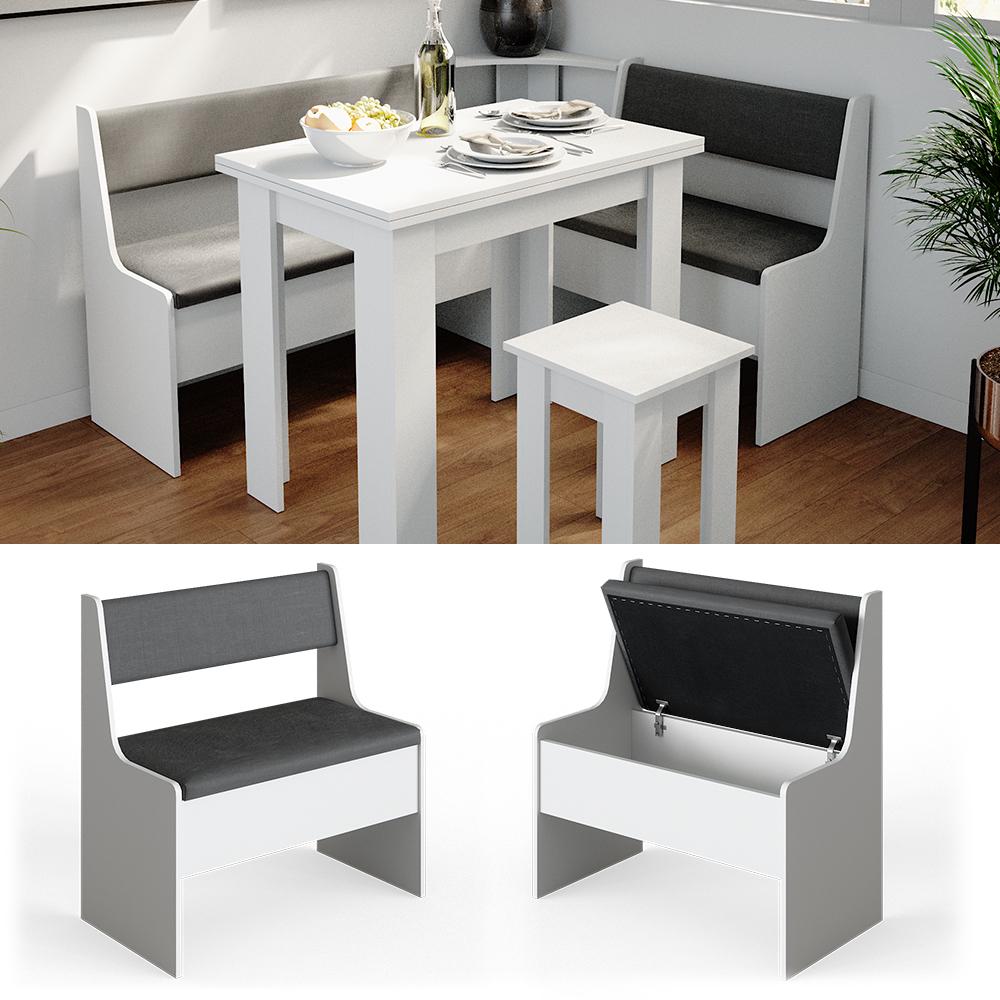 Лавка для кухонного уголка Vicco Roman 77х42 Белый - фото 4 Лавка для кухонного уголка Vicco Roman 77х42 Белый - фото 4