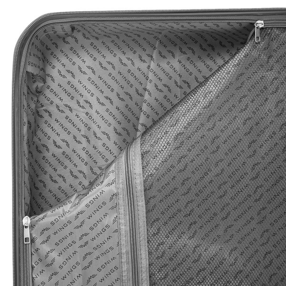 Чемодан полипропиленовый Wings PHX01 средний Черный (Wp00543) - фото 6 Чемодан полипропиленовый Wings PHX01 средний Черный (Wp00543) - фото 6