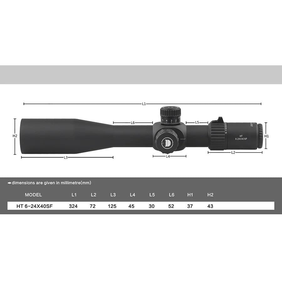 Оптический прицел Discovery OPTICS HT 6-24х40 SFIR FFP - фото 6 Оптический прицел Discovery OPTICS HT 6-24х40 SFIR FFP - фото 6