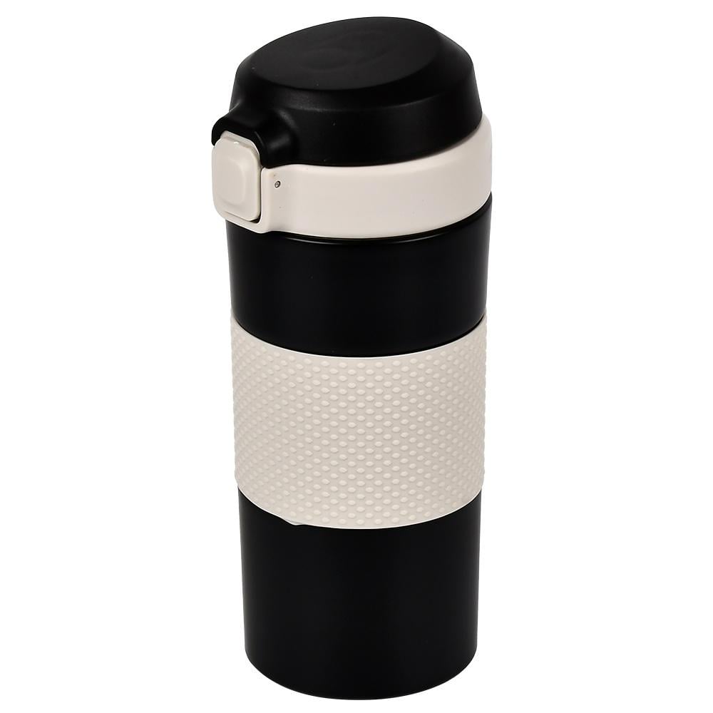 Термокухоль з нержавіючої сталі дорожній 380 мл Black (32629771)