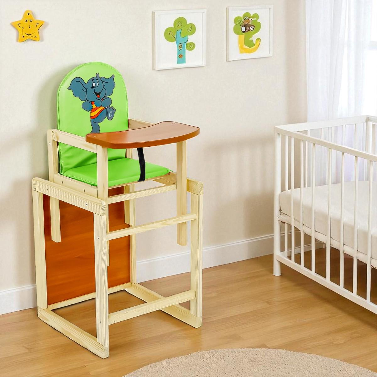 Стульчик для кормления Мася Слоник Салатовый (№2066) - фото 2
