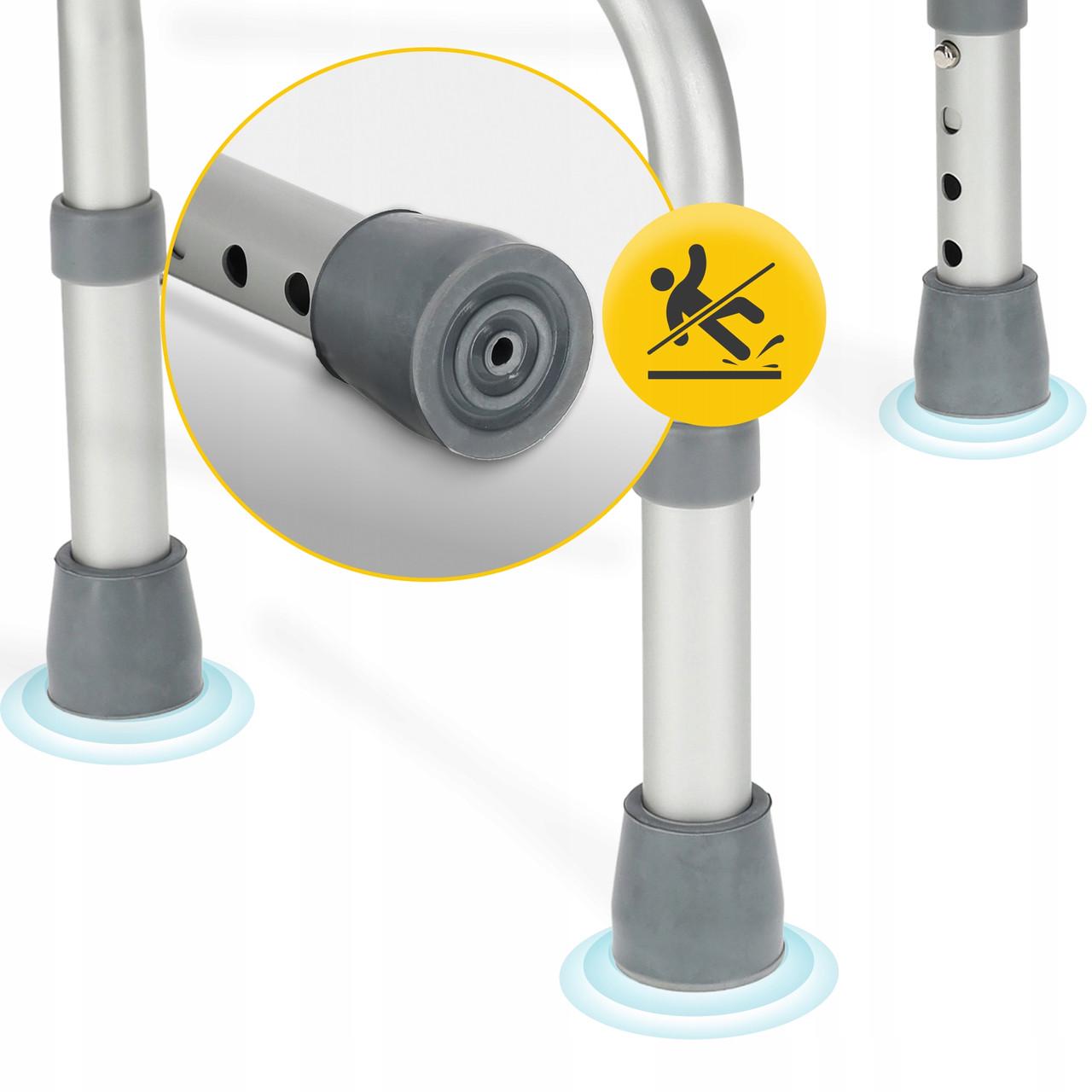 Ступень-табурет для ванной и душа 4fizjo регулируемая White/Grey (P-5905973403429) - фото 2