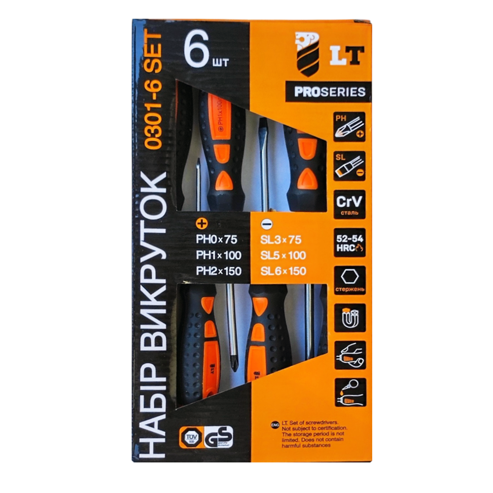 отверток LT-tools Proseries 6 ед. (0301-6 SET) отверток LT-tools Proseries 6 ед. (0301-6 SET)