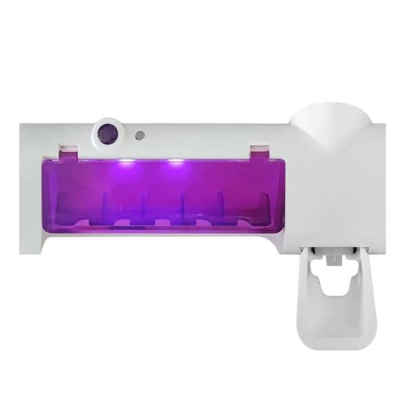 Диспенсер для зубної пасти з тримачем для щіток зі стерилізацією