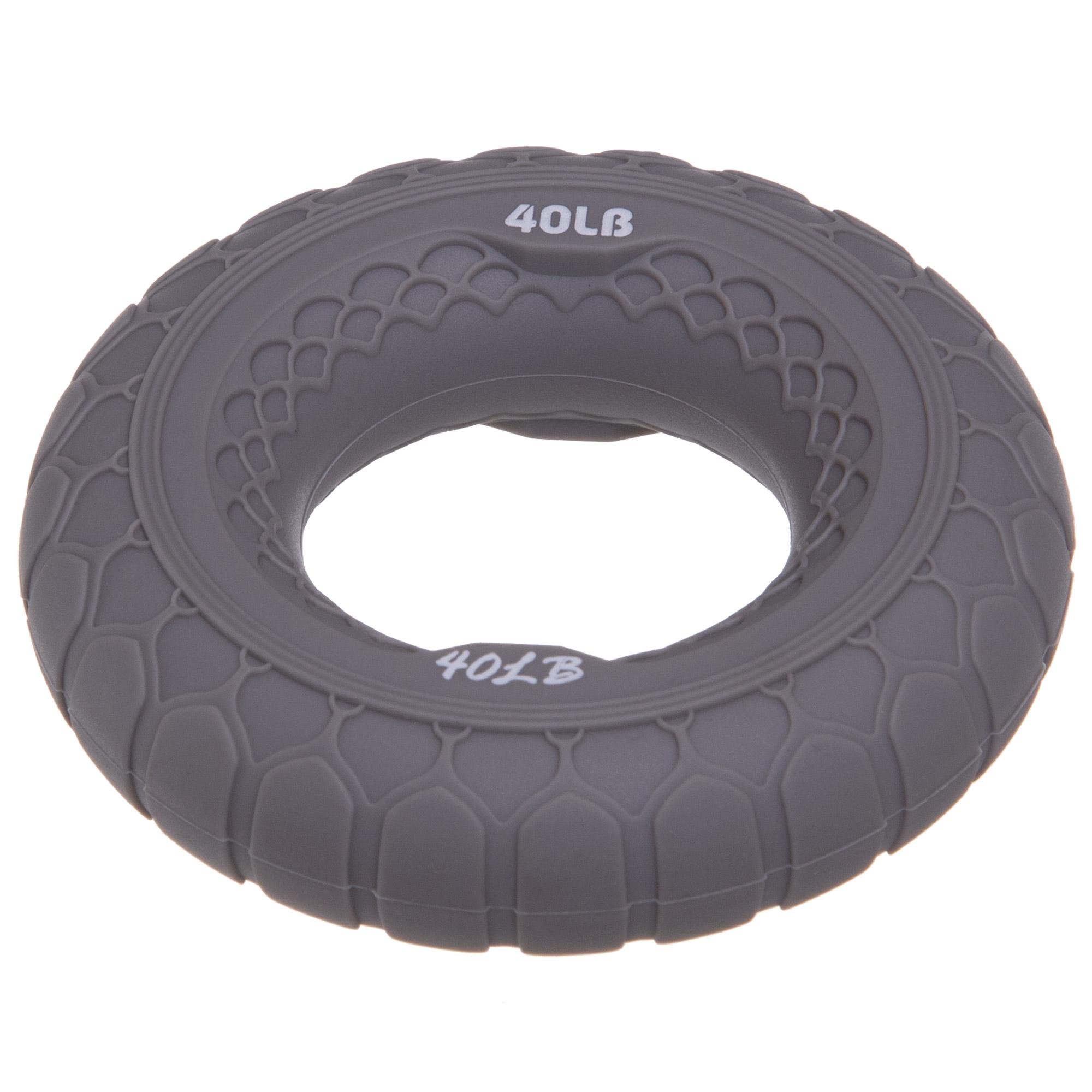 Эспандер кистевой Jello Кольцо нагрузка 9-23 кг Серый (FI-3813) - фото 1 Эспандер кистевой Jello Кольцо нагрузка 9-23 кг Серый (FI-3813) - фото 1