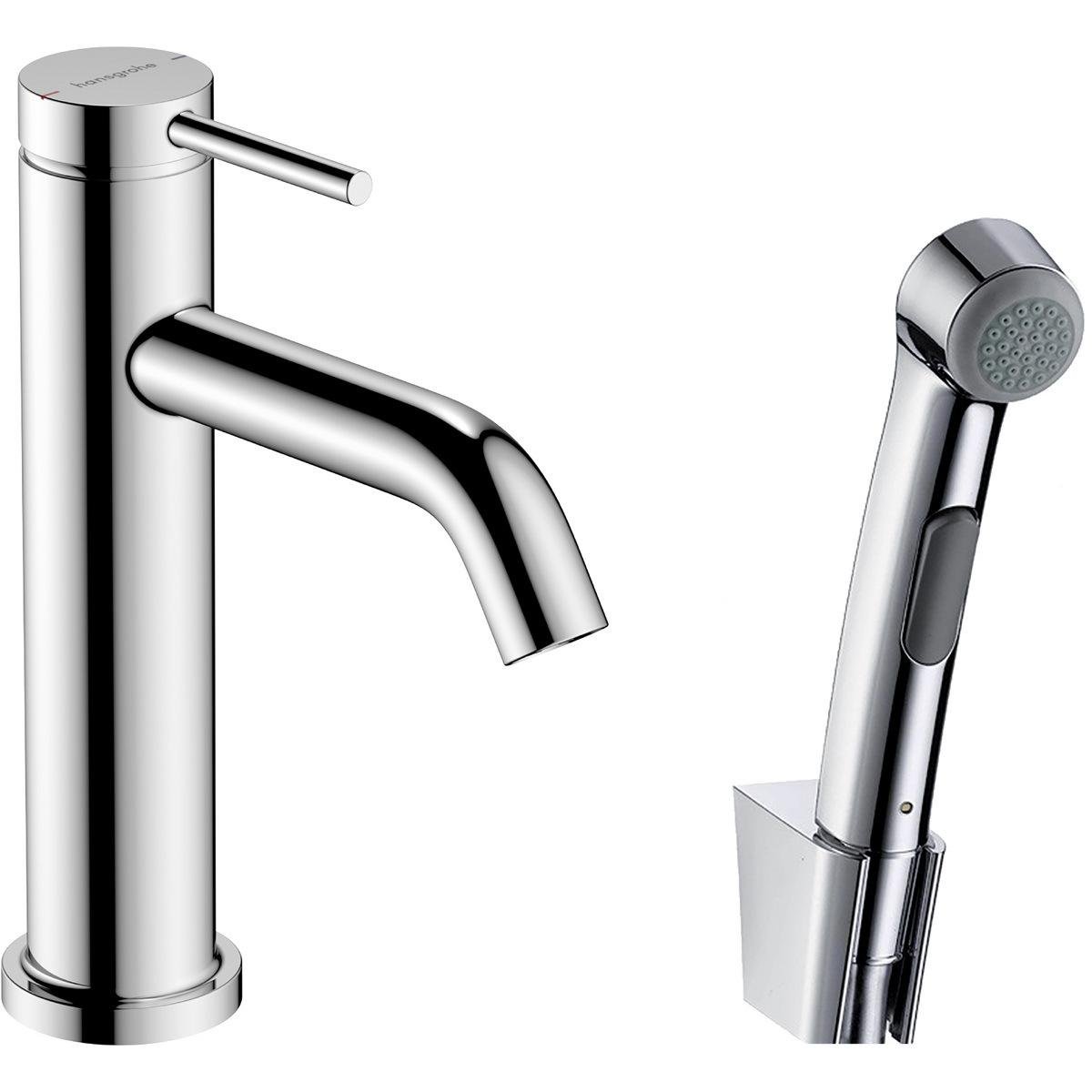 Змішувач для гігієнічного душу Hansgrohe Tecturis S 73211000 на умивальник з лійкою Хром (177546)