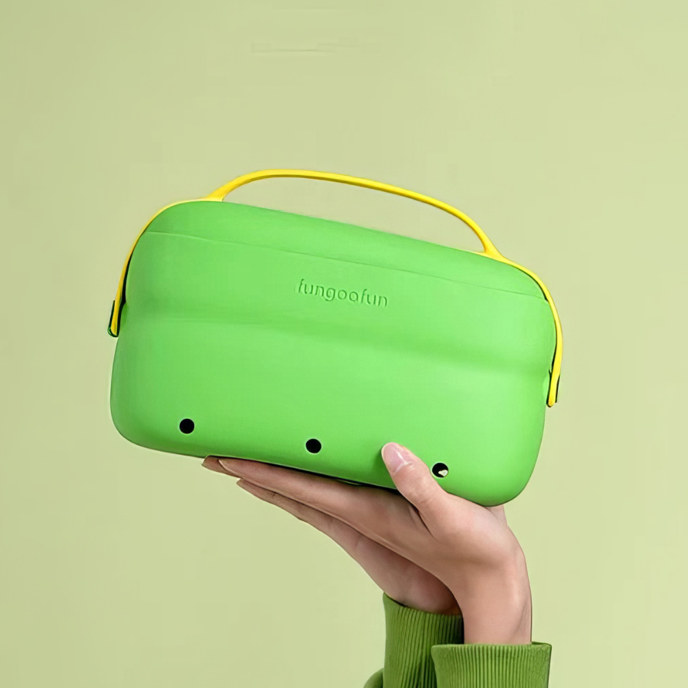 Сумка-косметичка силиконовая 2в1 дорожная для аксессуаров в ванную комнату и душ водонепроницаемая для путешествий Зеленый