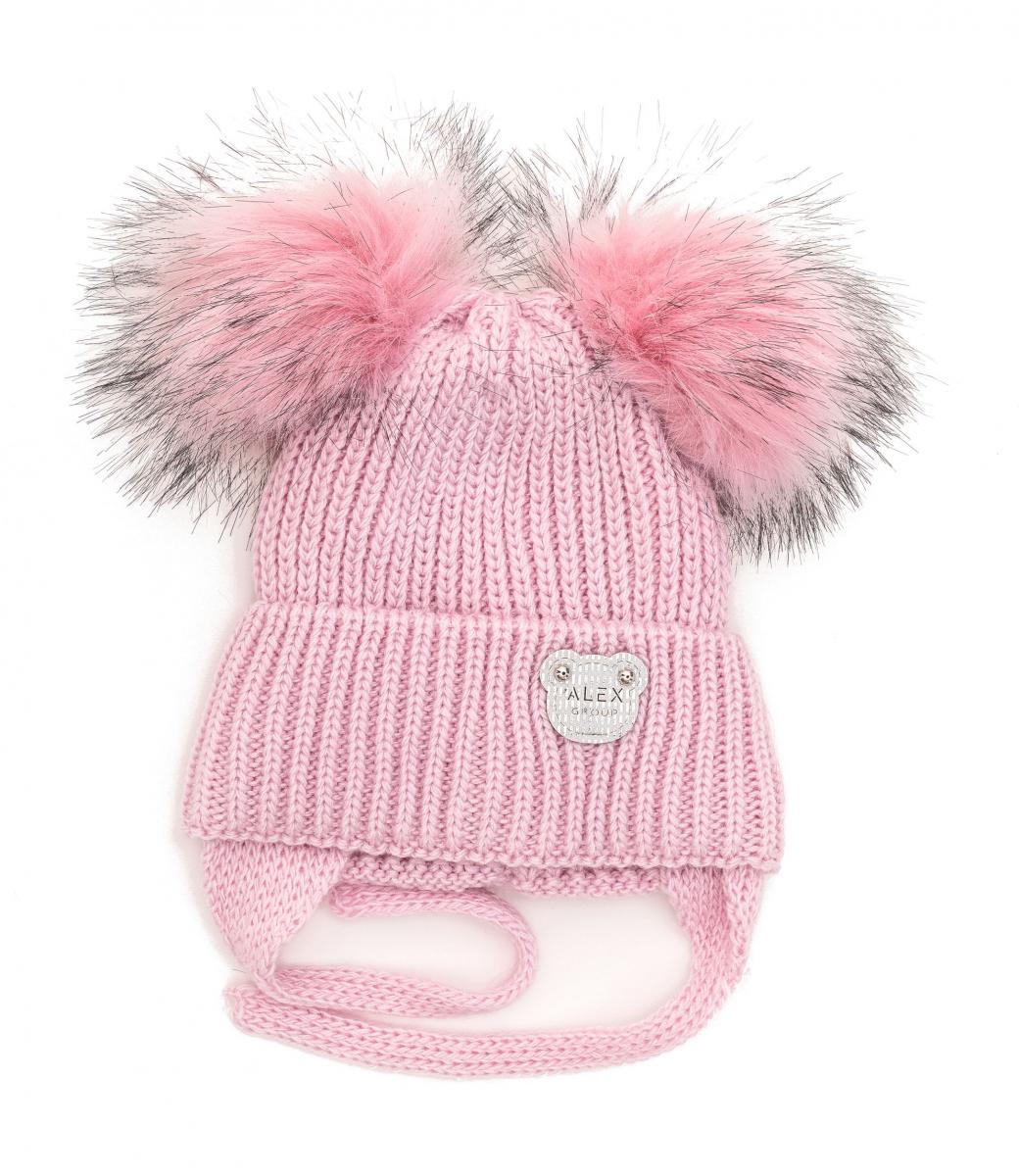 Шапка детская зимняя Alex Алекса 44-48 см Светло-розовый