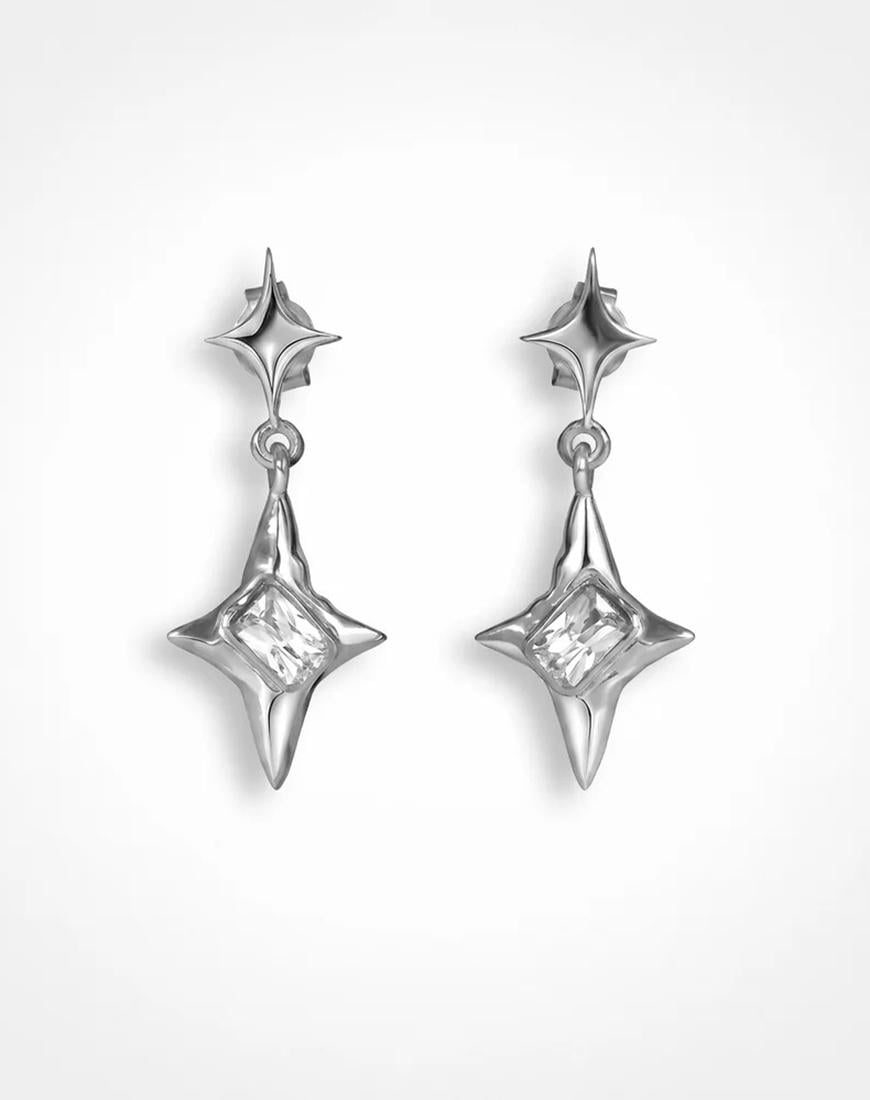 Сережки Starflare earrings жіночі SIERRA SPACE срібні One size Сережки Starflare earrings жіночі SIERRA SPACE срібні One size
