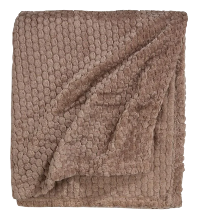 Плед флисовый 130x160 см Темно-песочный (f6269e0b)