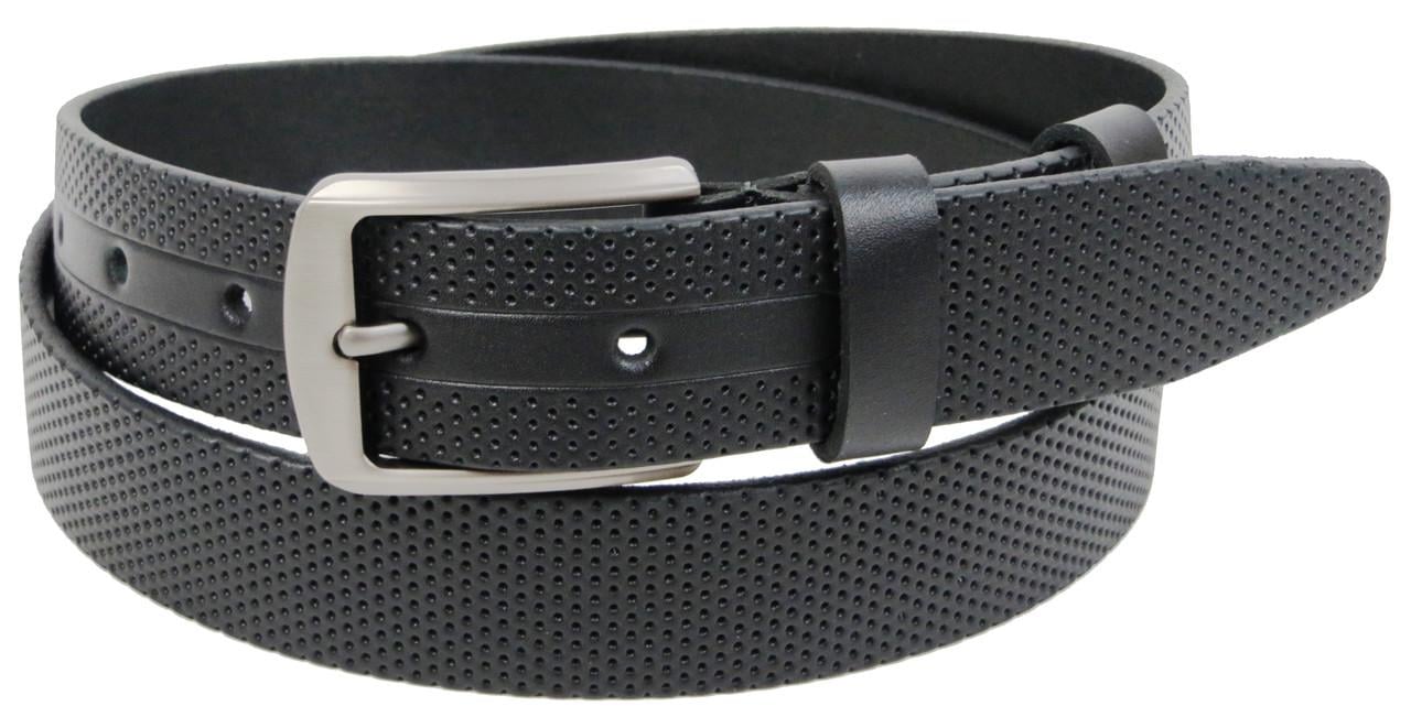 Ремень мужской Skipper 1026-33 под брюки натуральная кожа 3,3 см Черный