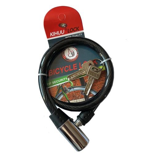 Замок велосипедний тросовий Kihuu Lock 185 1,2x100 см Чорний (30167249)