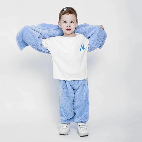 Костюм для хлопчиків C00326-5 на осінньо-зимовий сезон Блакитний - фото 3