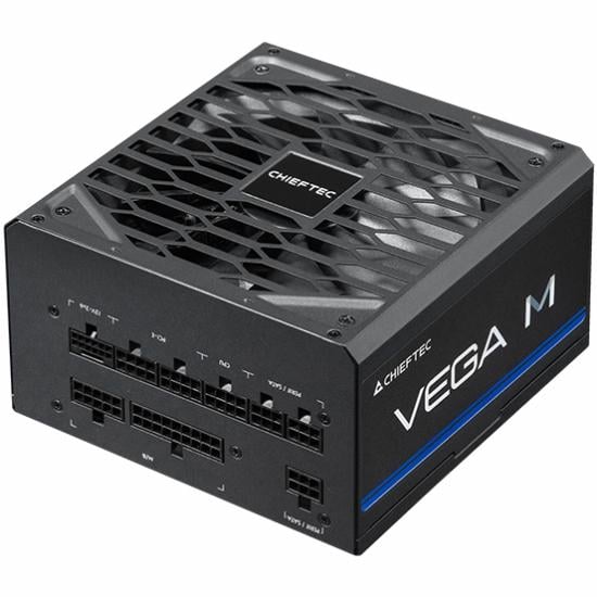 Блок живлення для комп'ютера Chieftec VEGA M PPG-1000-C 1000W ATX 3.1 80+ Gold Fully modular Retail 135 мм Black (PPG-1000-C)