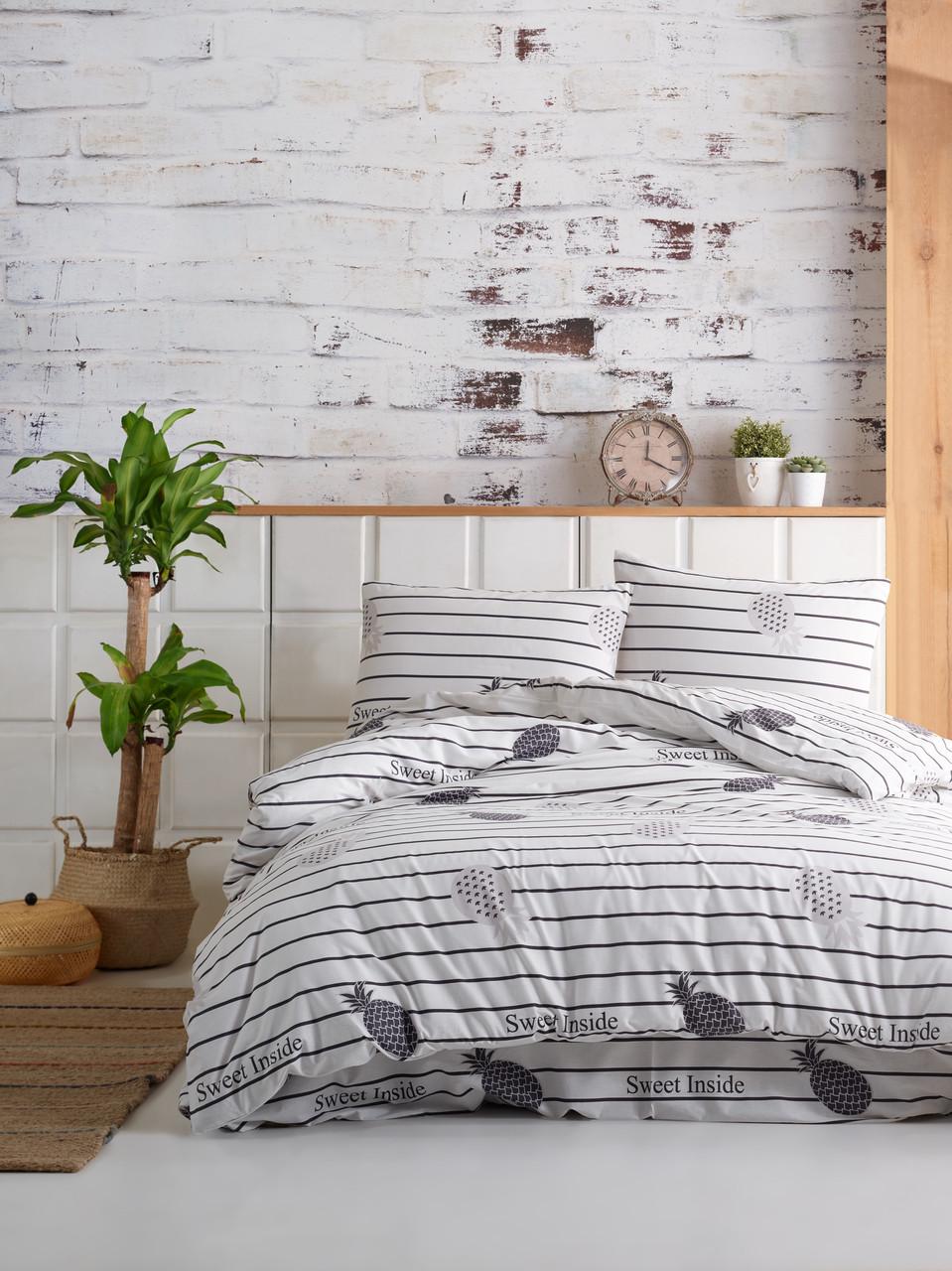 Комплект постельного белья Lotus Home Perfect Ranforce Inside евро Антрацит (svt-2000022270403) Комплект постельного белья Lotus Home Perfect Ranforce Inside евро Антрацит (svt-2000022270403)