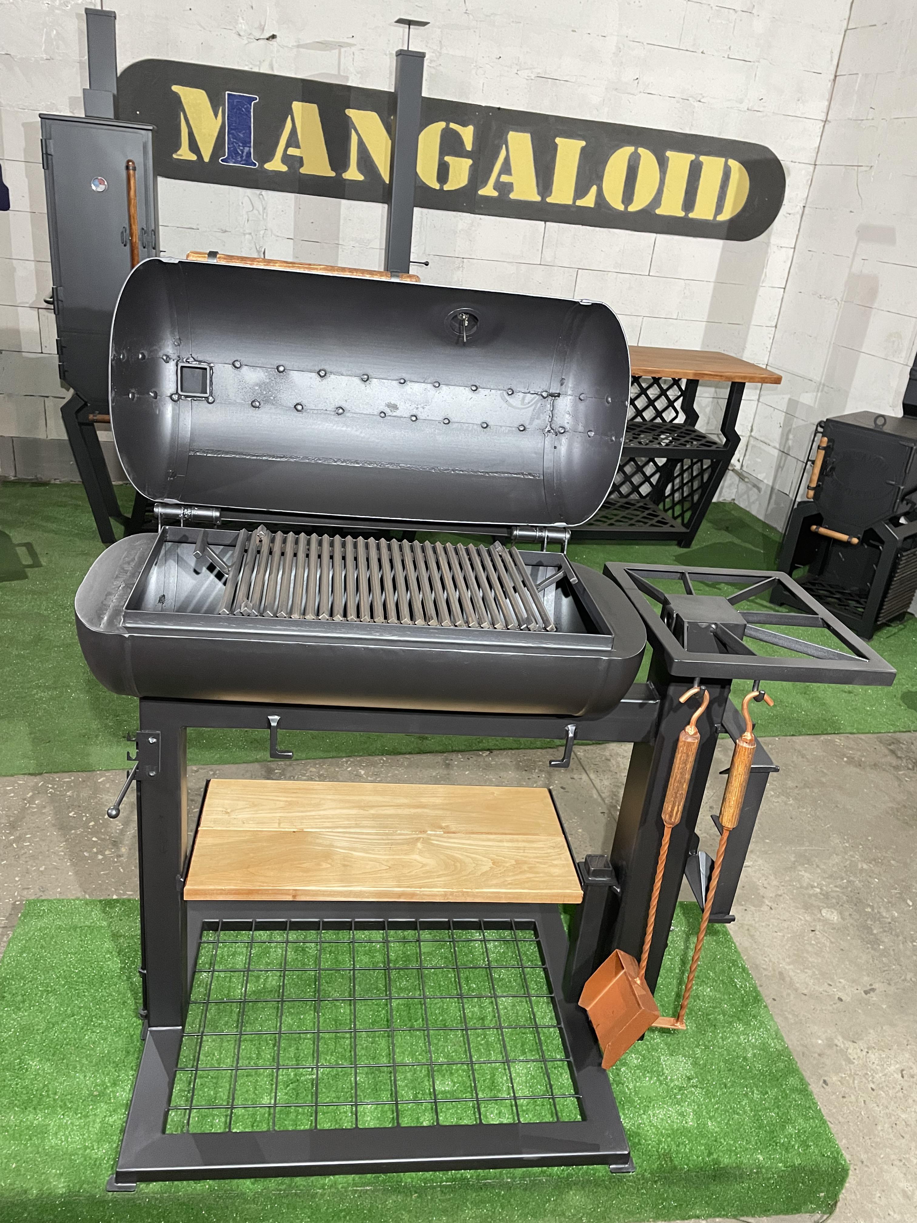 Мангал коптильня MANGALOID с рективной печью (4) - фото 3 Мангал коптильня MANGALOID с рективной печью (4) - фото 3