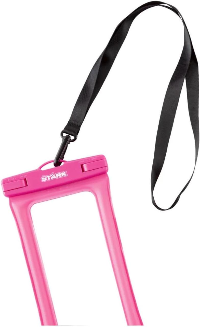 Водонепроницаемый чехол для телефона на шею Stark розовый - фото 3