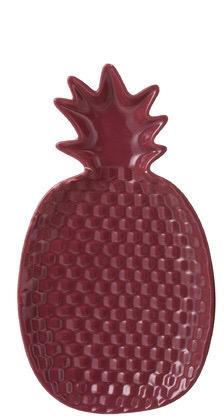 Блюдо керамическое J-LINE Бордовый Блюдо керамическое J-LINE Бордовый