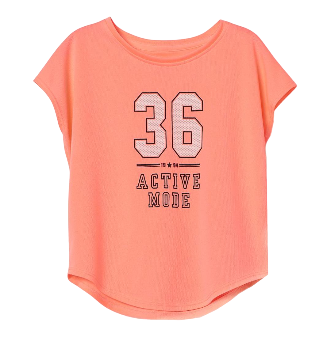 Футболка спортивна H&M 0757104001 110-116 см Помаранчевий (66398)