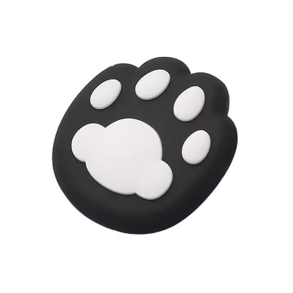 Стопор для дверей у формі котячої лапки самоклеючий 4,5x4,5 см Чорний (NR0260_2)