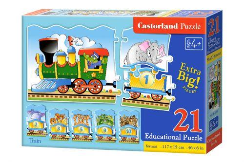 Пазли Castorland Еducational Поїзд 21 ел. (132802)