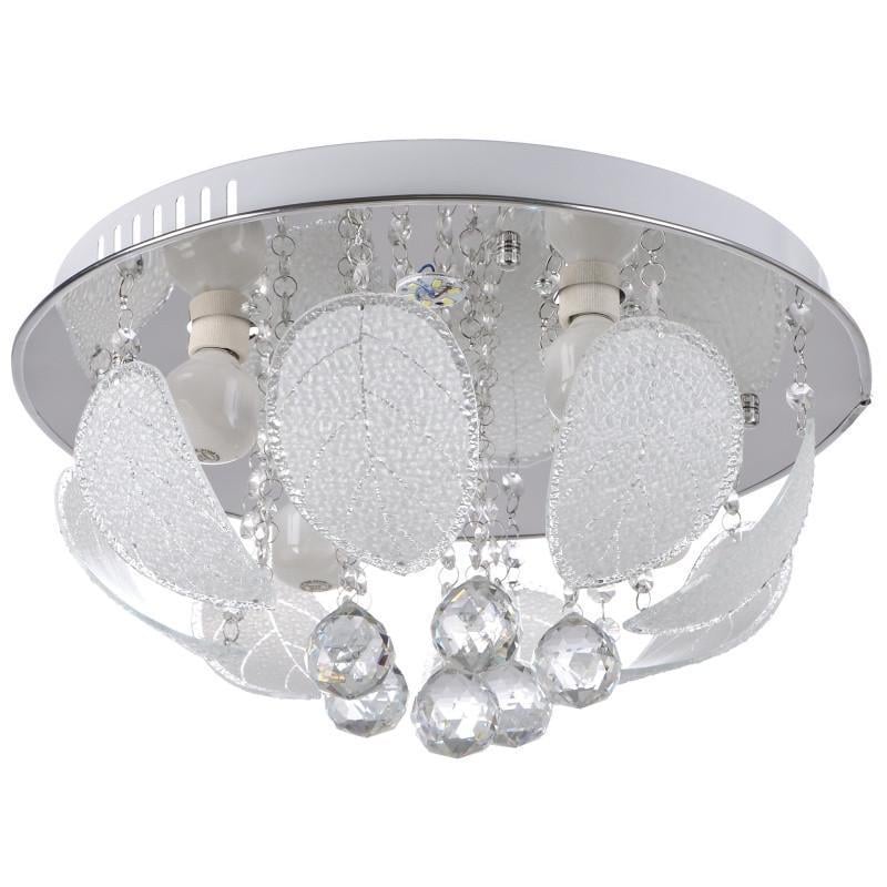Люстра стельова Brille кришталева з пультом LED E14 WH BCL-418S/4 22-102