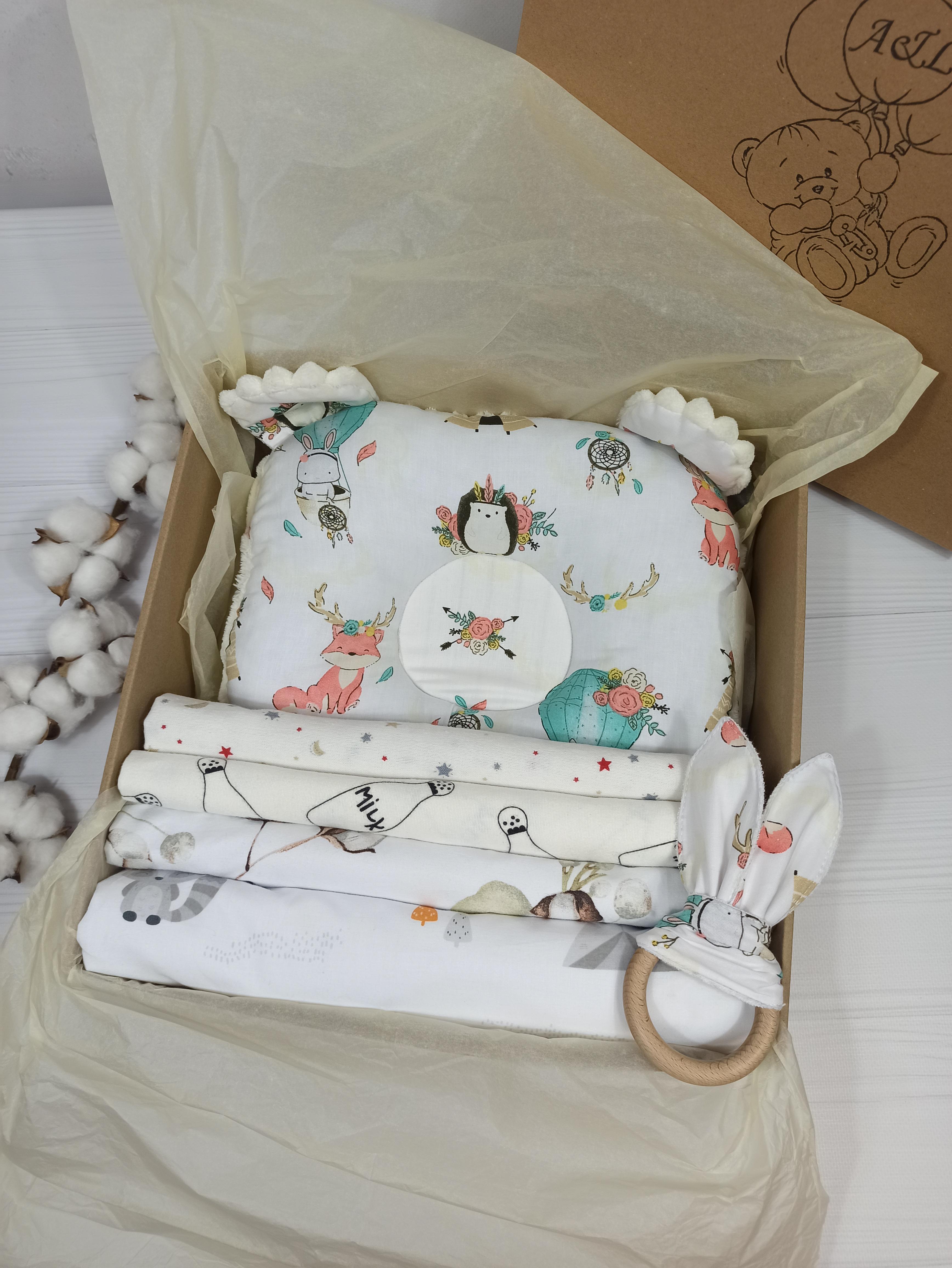 Набор пеленок a.l.babybox Звери индейцы и Хлопок 6 шт. Белый (18237029) Набор пеленок a.l.babybox Звери индейцы и Хлопок 6 шт. Белый (18237029)