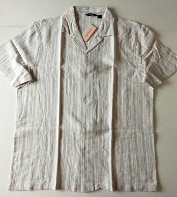 Сорочка чоловіча лляна Esmara короткий рукав M