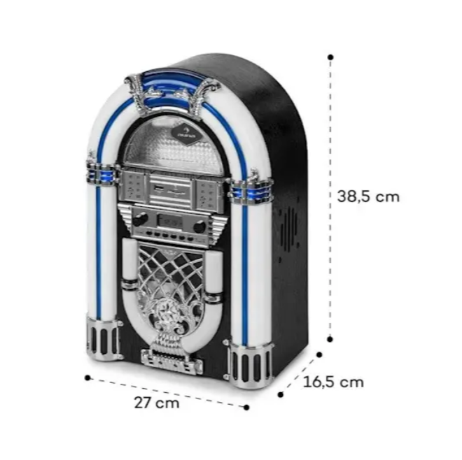 Стереосистема/музичний центр Auna Arizona DAB+/USB/DAB+/FM-радіо із підсвіткою (10038371) - фото 9