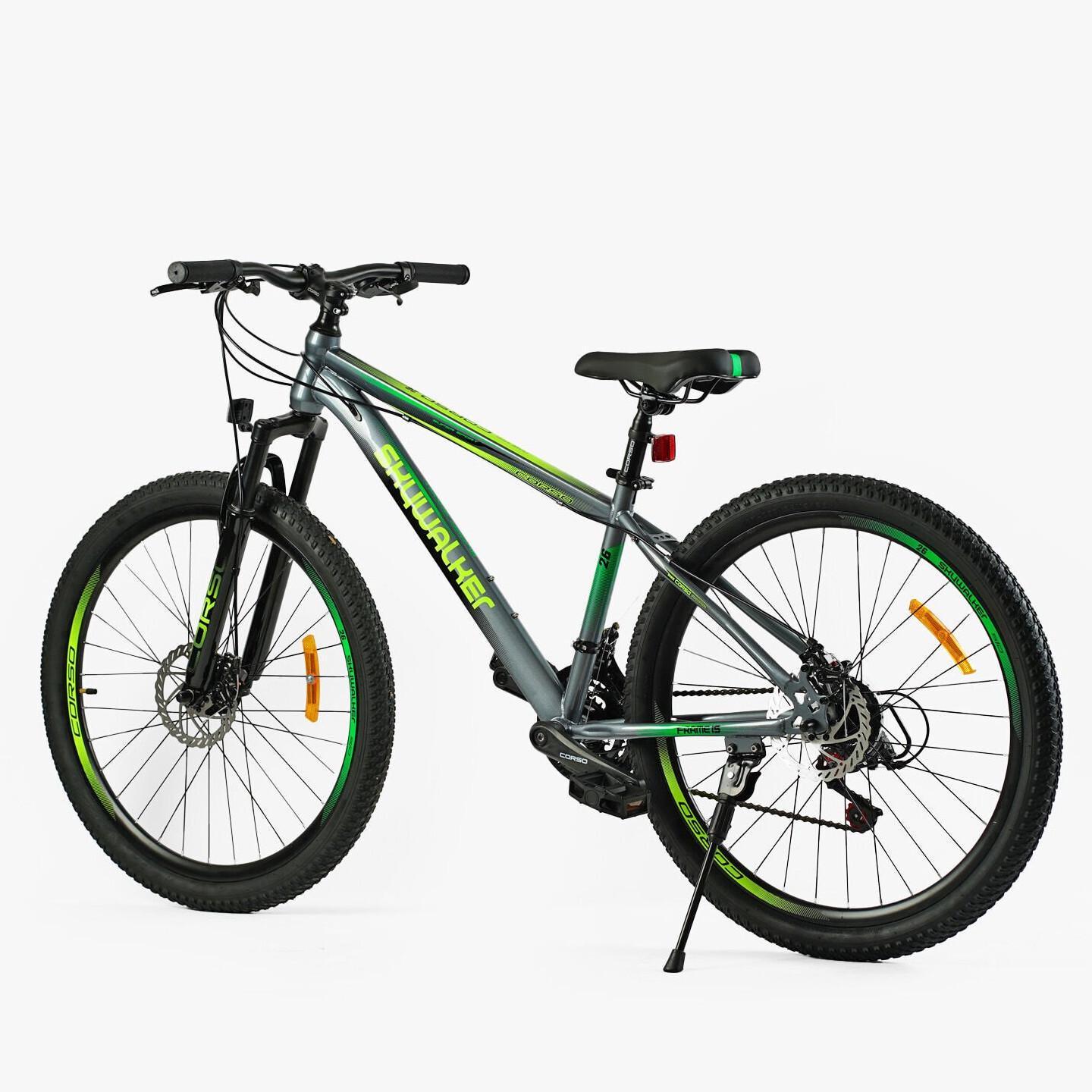 Велосипед гірський Corso Skywalker 26"/15" Зелений (436684633) - фото 3 Велосипед гірський Corso Skywalker 26"/15" Зелений (436684633) - фото 3