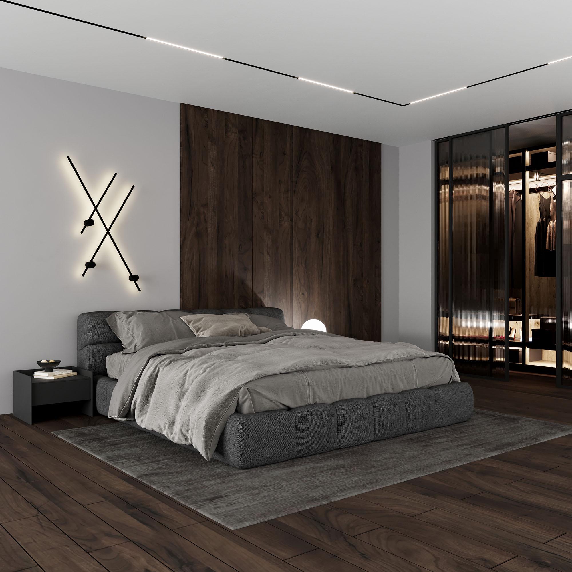 Настенный светильник Skarlat RWLB100 7W BK 3000K - фото 3