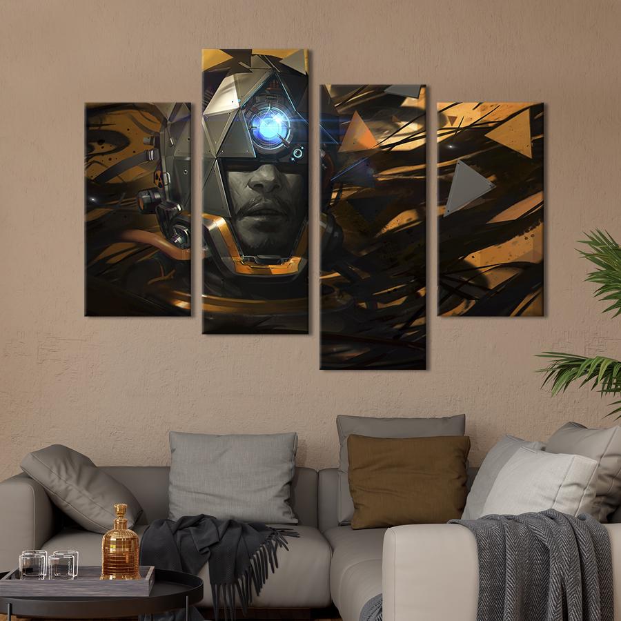 Картина на холсте Постер космического шутера Prey 149x106 см (1439-42)