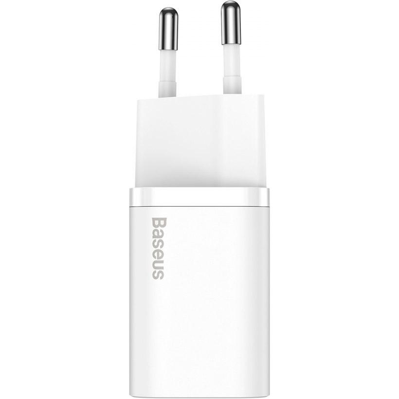 Зарядное устройство сетевое Baseus Super Si Quick Charger 1C 25 W White (CCSP020102) - фото 2