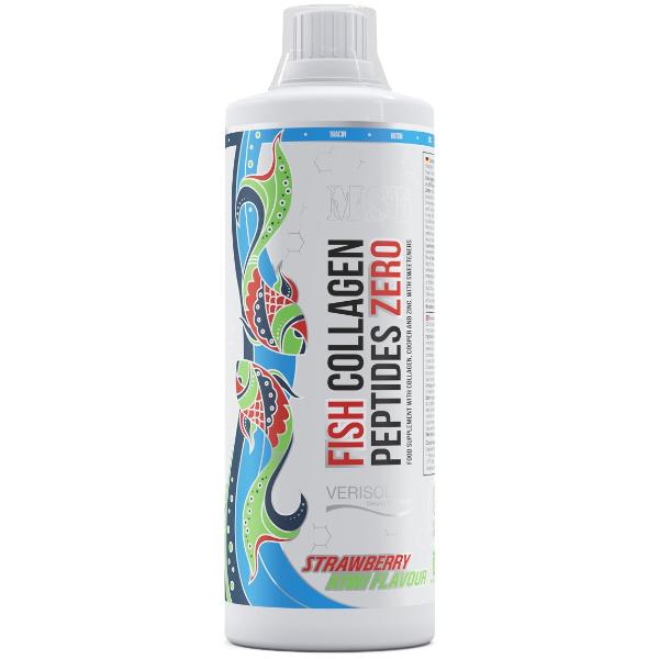 Хондропротектор для спорта MST Nutrition Fish Collagen Peptides Zero 1000 мл 40 порций Strawberry Kiwi (000023698)