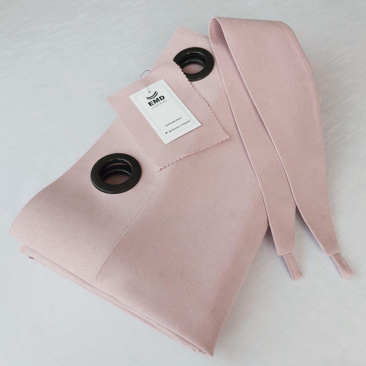 Штора на черных люверсах с подхватом 150х250 см микровелюр 1 шт. Светло-розовый (5801097-MT11/150-BL) - фото 7 Штора на черных люверсах с подхватом 150х250 см микровелюр 1 шт. Светло-розовый (5801097-MT11/150-BL) - фото 7