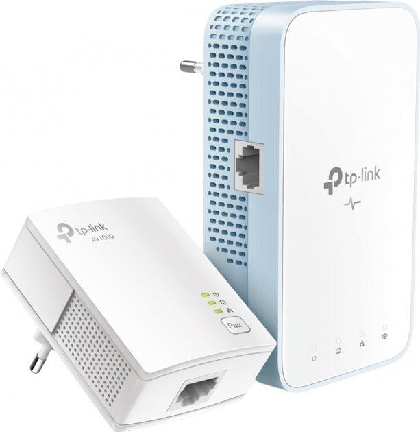 Адаптер/ретранслятор Powerline TL-WPA7517 KIT Wi-Fi/TP-Link 1 Гбіт/с Білий (565297) - фото 1